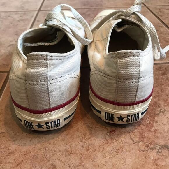 Converse 8.5 off white shoe star stripe streetwear casual urban - Picture 6 of 7